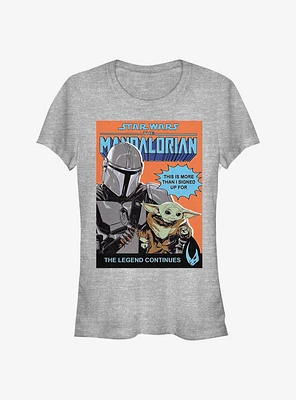 Star Wars The Mandalorian Signed Up For Child Comic Poster Girls T-Shirt