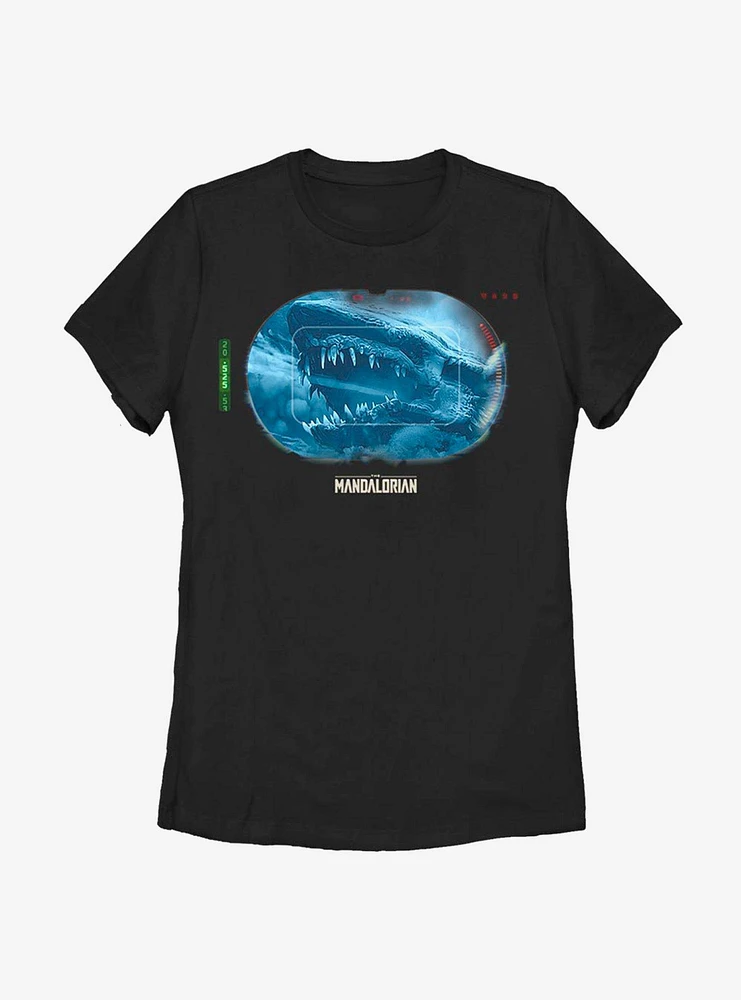 Star Wars The Mandalorian Dragon Targeted Womens T-Shirt
