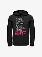 Buffy The Vampire Slayer Namestack Hoodie