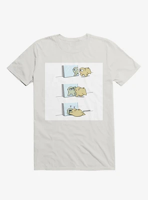 Mochi The Pug Looking Himself Mirror T-Shirt