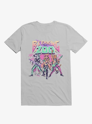 Breaking The Zoo Animal Rock Band Ice Grey T-Shirt