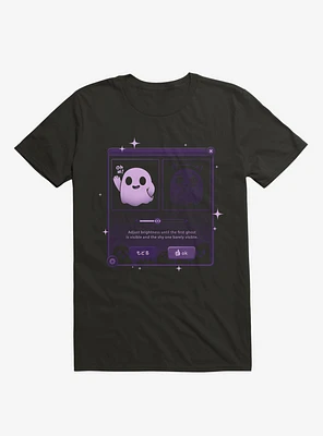 Dandere Ghost Adjust Till Visible Black T-Shirt