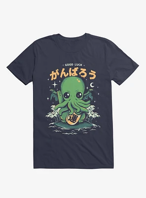 Good Luck Cutethulhu Navy Blue T-Shirt