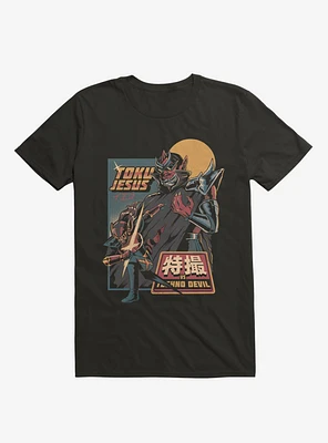 TokuJesus VS. Techno Devil Black T-Shirt