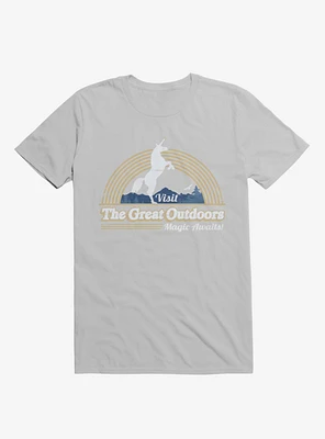Magic Awaits! Unicorn Silver T-Shirt