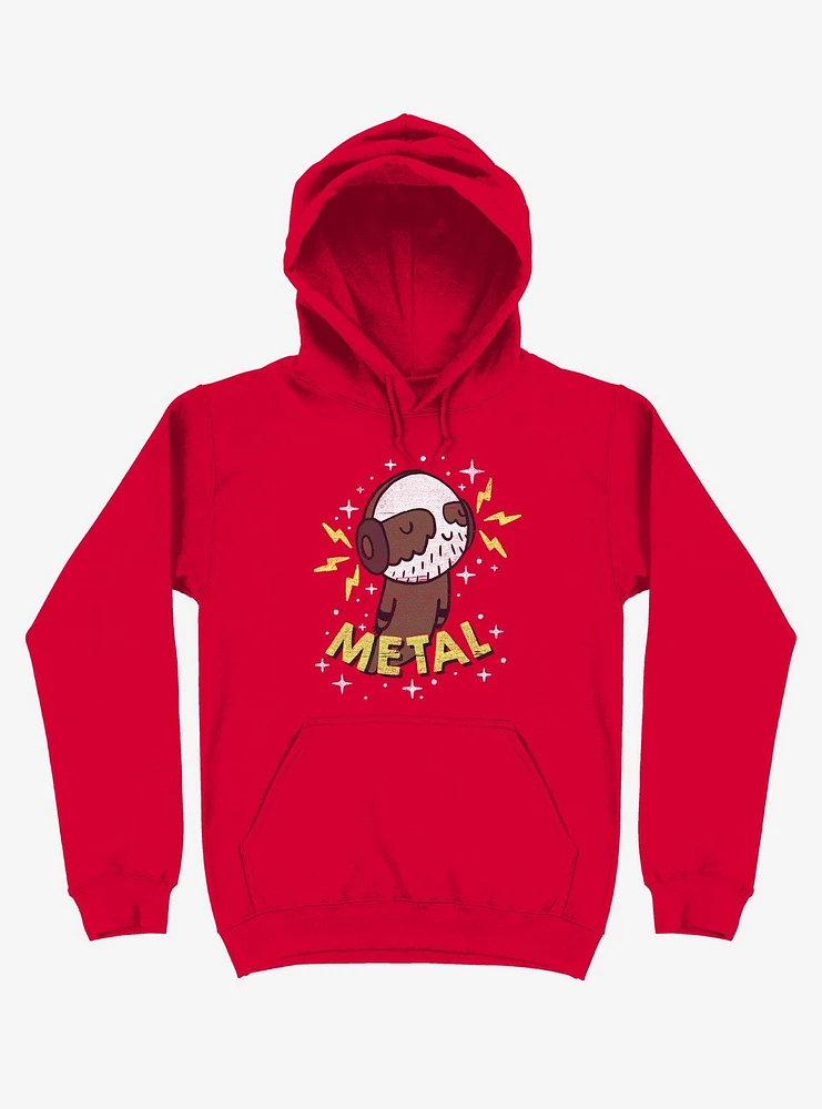 Metal Is My Co-Pilot Red Hoodie