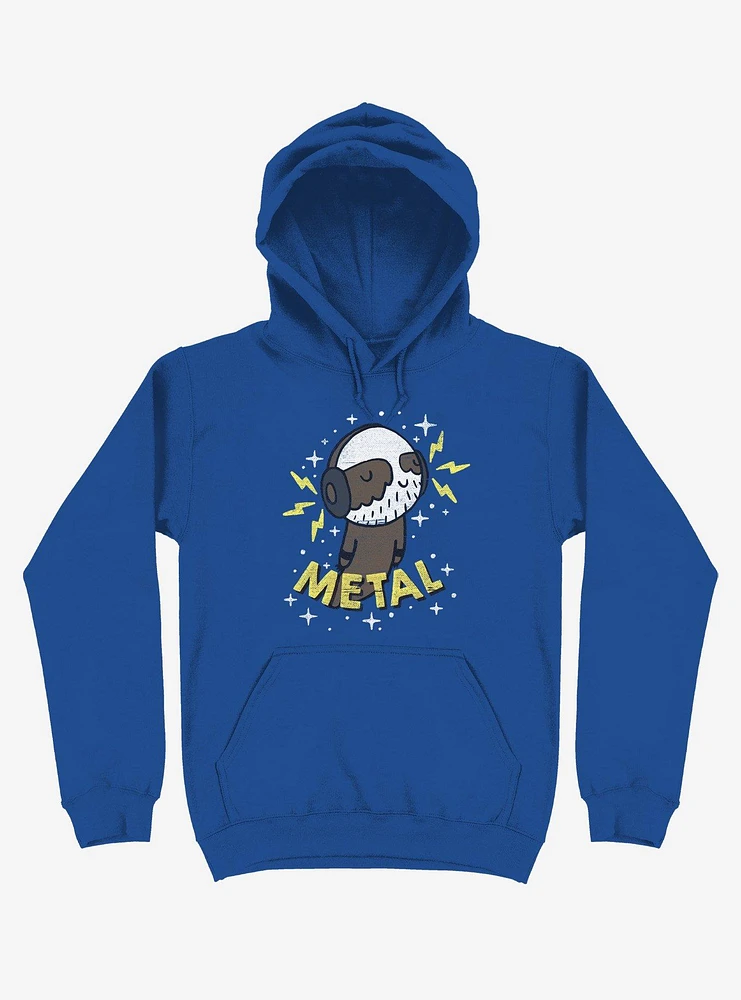 Metal Is My Co-Pilot Royal Blue Hoodie