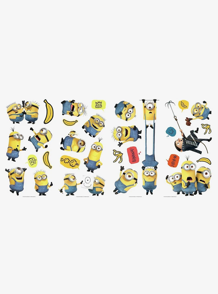Minions: The Rise of Gru Peel and Stick Wall Decals