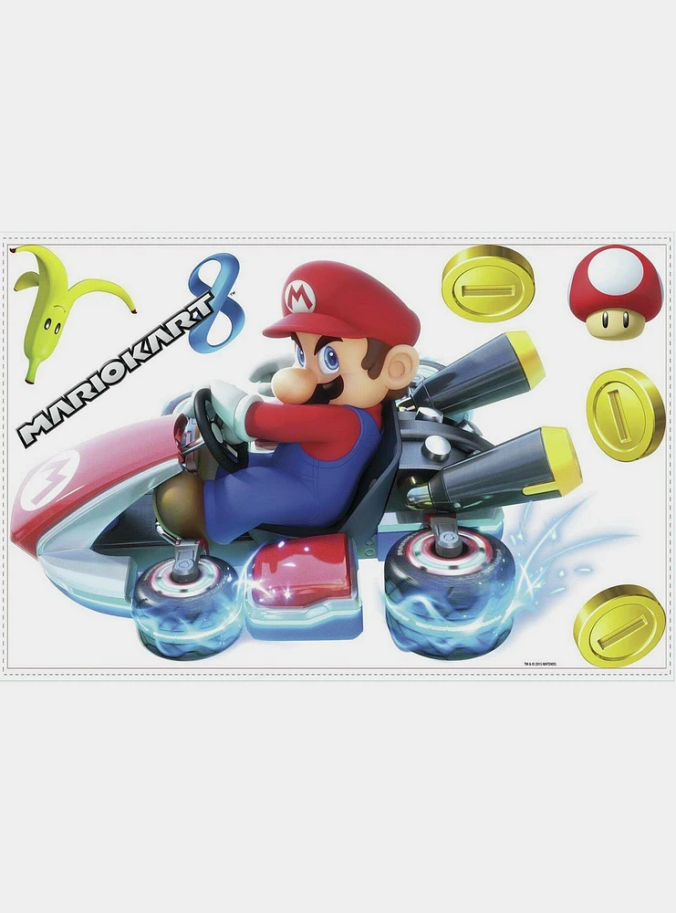 Nintendo Mario Kart 8 Peel And Stick Giant Wall Decals