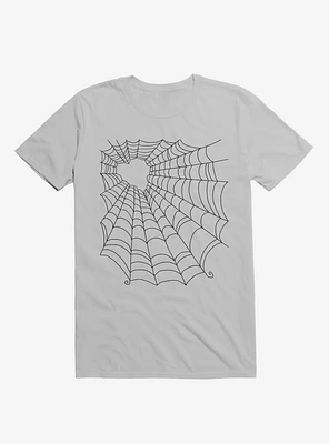 Caught You My Black Hearted Web Ice Grey T-Shirt