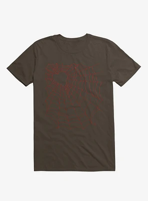 Caught You My Red Hearted Web T-Shirt