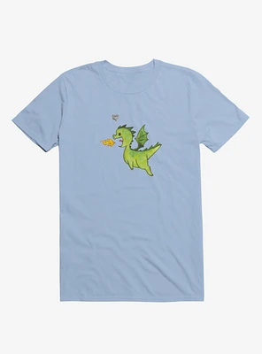 Little Green Dragon Love Light Blue T-Shirt