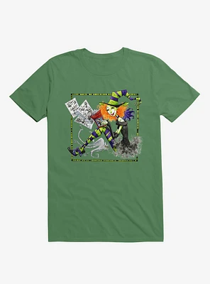 Scary Godmother Reading Comics Irish Green T-Shirt