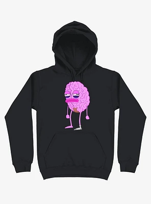 Lazy Brain Black Hoodie