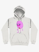Lazy Brain White Hoodie