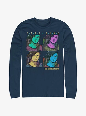 Star Wars The Mandalorian Cara Dune Box Up Long-Sleeve T-Shirt