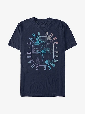 Star Wars The Mandalorian Cara Dune And Fennec Shand Outline T-Shirt