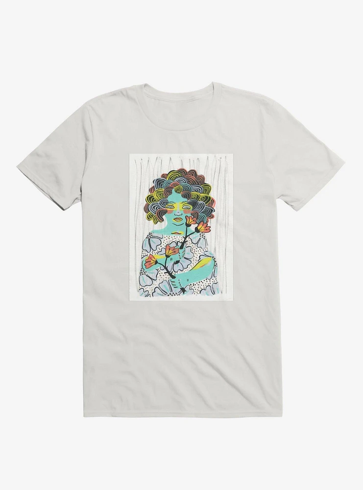 Painted Lady Floral Dress White T-Shirt