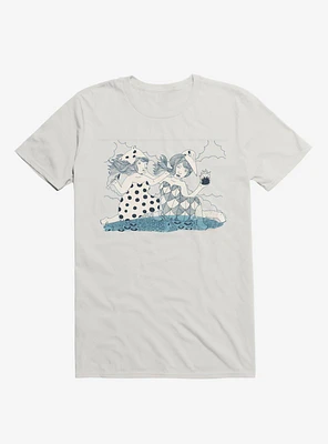 Through The Mountains Fire Fighting White T-Shirt