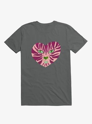 Tiger Heart Charcoal Grey T-Shirt