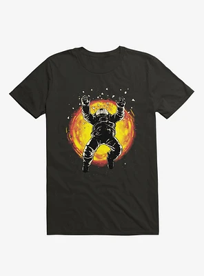 Astronaut Lost The Space Black T-Shirt