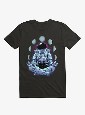 Astronaut Meditation Black T-Shirt