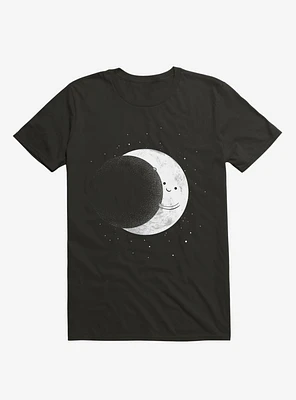 Slide Moon Space Show Black T-Shirt