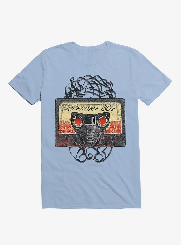 Awesome 80's Mixtape Light Blue T-Shirt