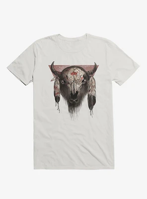 Tatanka Bison Head White T-Shirt
