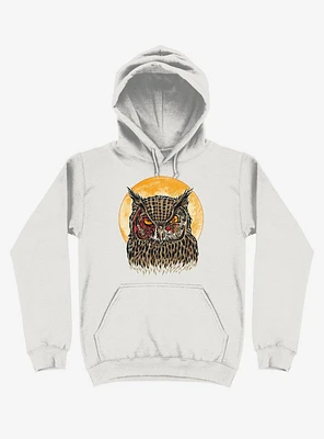 Zombie Blood Owl White Hoodie