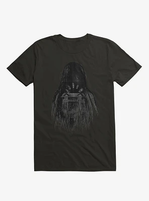 Long Horror Haunted House Hair T-Shirt