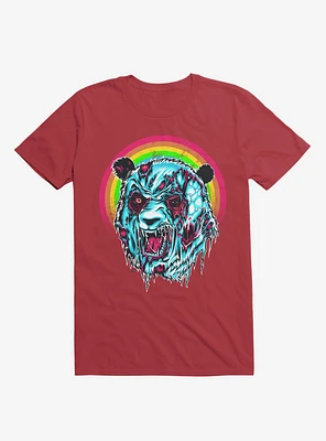 Zombie Blood Rainbow Panda Red T-Shirt