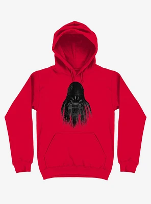 Long Horror Haunted House Hair Red Hoodie