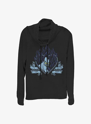 Disney Hercules Hades I'm Hot You're Not Cowlneck Long-Sleeve Girls Top
