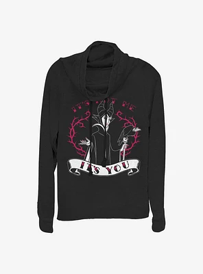 Disney Sleeping Beauty Maleficent It's You Cowlneck Long-Sleeve Girls Top