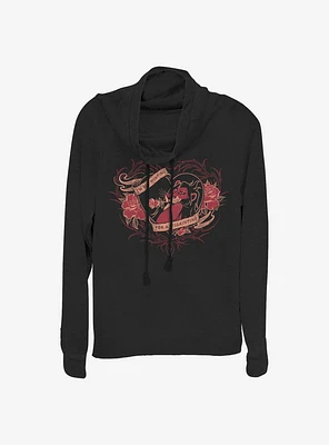 Disney The Lion King Hunting For Valentines Cowlneck Long-Sleeve Girls Top