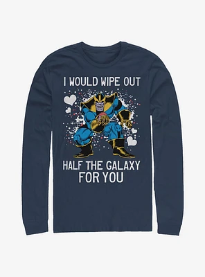Marvel Avengers Thanos Wipe Galaxy Out Long-Sleeve T-Shirt