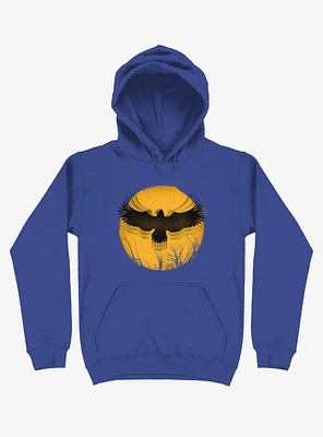 Black Bird Thunder Royal Blue Hoodie