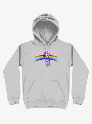 Unicorn Holding Rainbow Sport Grey Hoodie