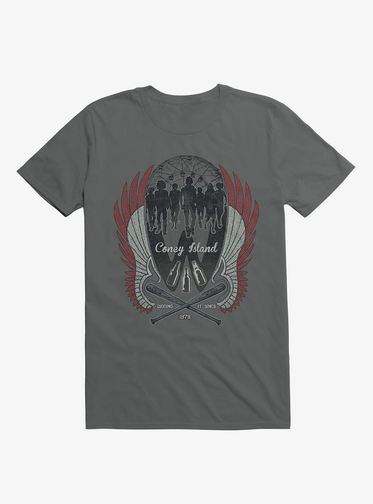 Warriors Are Home Coney Island Charcoal Grey T-Shirt