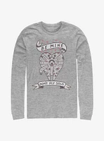 Star Wars Be Mine Falcon Long-Sleeve T-Shirt