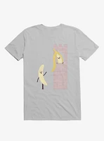 Let Down Your Peel Banana Castle Ice Grey T-Shirt