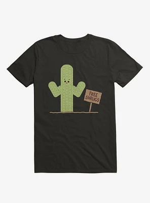 Cactus Free Shrugs Black T-Shirt