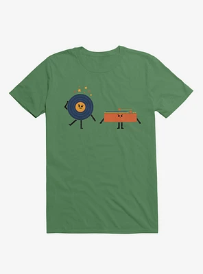 Dizzy Record With Player Irish Green T-Shirt
