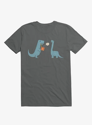 Meteor Jack The Box Dinosaurs Charcoal Grey T-Shirt
