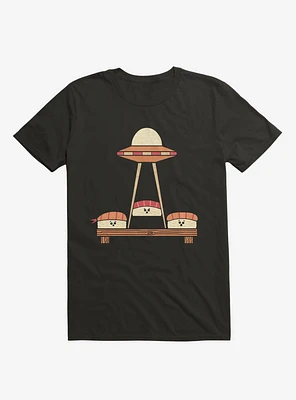 The Sushi Abduction Black T-Shirt