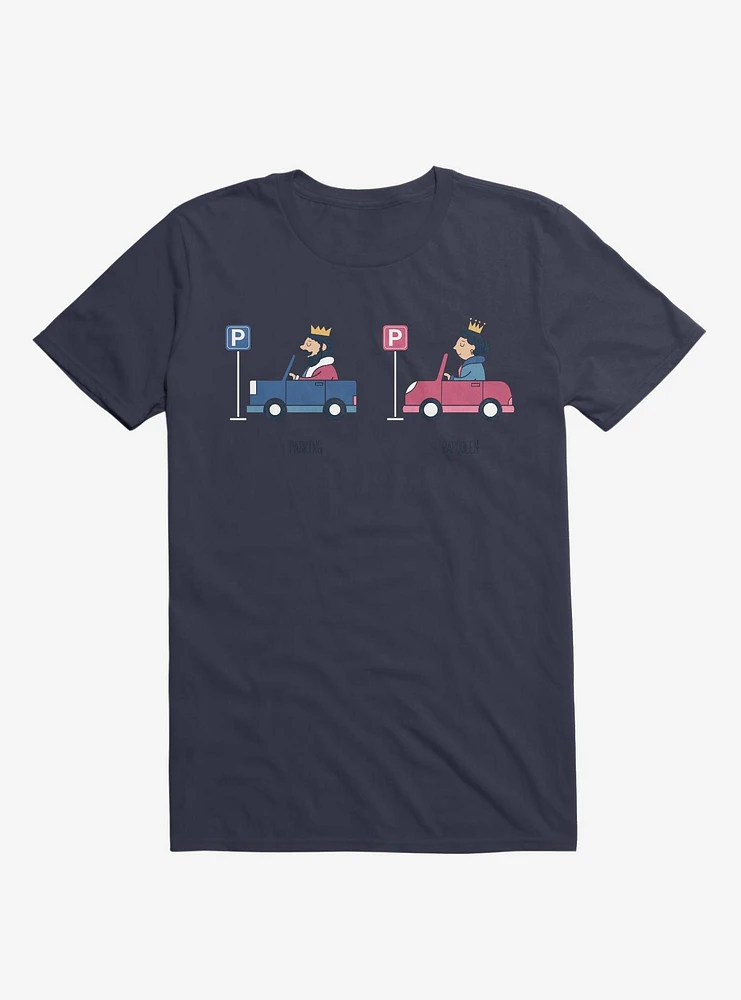 Opposites Parking Parkqueen Navy Blue T-Shirt