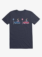 Opposites Parking Parkqueen Navy Blue T-Shirt