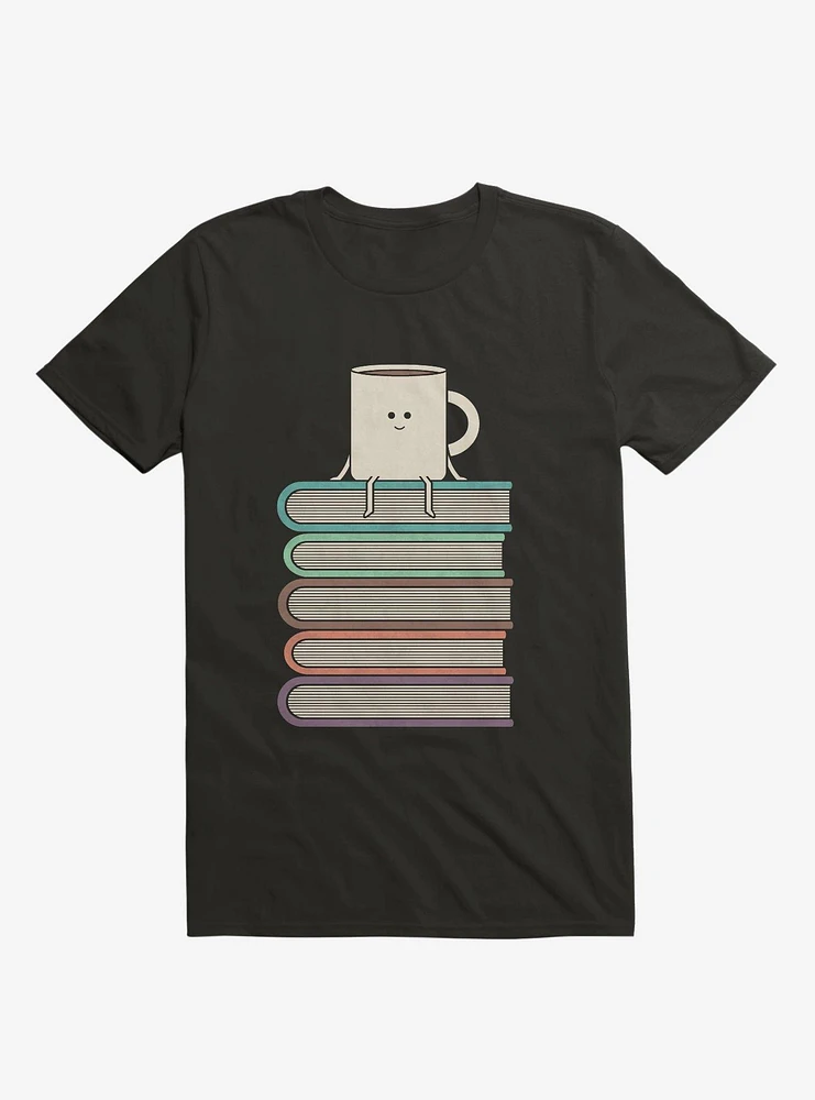 Top Of The World Cup On Books Black T-Shirt