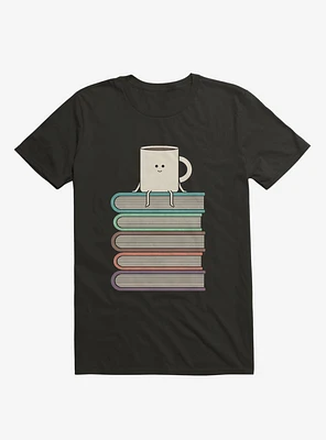 Top Of The World Cup On Books Black T-Shirt